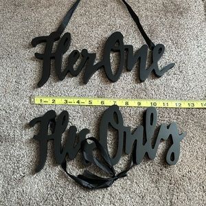 Her One & His Only Signs